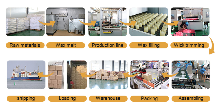 Label Custom Gift Decorative Dry Flower Glass Jar Gel Wax Scented Jelly Candles 26