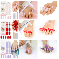 Autocollants d'ongles en gel UV semi-durcis longue durée, très populaires / Tiktok NG200253/NG200254