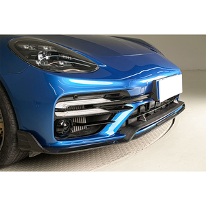 Spoiler avant en fibre de carbone pour Panamera Turbo S 2017-2023, déflecteur de pare-chocs inférieur, modification extérieure professionnelle - Product Image 3