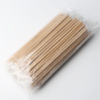 Baguettes jetables en bambou de 10 pouces, emballées individuellement dans du papier kraft, avec impression japonaise à manches courtes