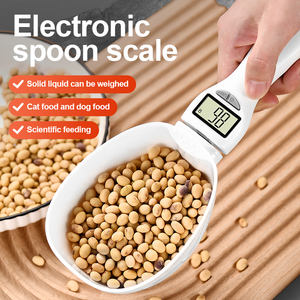 Großhandel tragbare digitale Tiernahrung Futter waage 800g/1g ABS-Löffel <span class=keywords><strong>CE</strong></span> <span class=keywords><strong>ROHS</strong></span>-Zertifizierung LCD-Display 1kg maximales Gewicht - Product Image 2