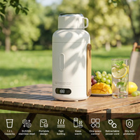 Bouilloire Électrique Portable à Température Contrôlée, Maintien au Chaud par Vacuum, en Acier Inoxydable