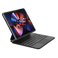 Clavier Magique Ultra Fin pour iPad 10,9 Pouces, Housse Magnétique Flottante Sans Fil avec Support et Langues Personnalisables (Espagnol, Portugais)