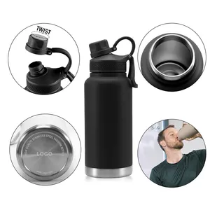 Manufacturer Hot Selling 32oz Insulated Stainless Steel Thermal Drinking Water Bottle