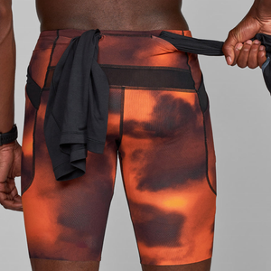 Pantalones cortos de nailon/algodón transpirables a prueba de viento hechos a medida de lujo de primera calidad para hombre, pantalones cortos de cintura elástica para correr - Product Image 3