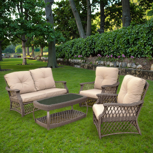 Muebles de Exterior Modernos de Diseño Audu, Cómodos, de Ratán, Estilo Antiguo, para Hoteles, Patios, Parques, Servicio OEM Disponible - Product Image 6