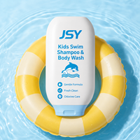 Champú y Gel de Baño 2 en 1 para Niños JSY, Elimina el Cloro, Suave, Sin Lágrimas, Limpieza Fresca, Cuidado Post-Natación, OEM, ODM, Marca Privada