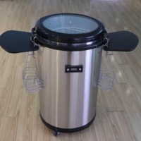 Fût à bière en acier inoxydable de qualité supérieure, 5 gallons (19 L), écologique, recyclable, étanche à la pression, OEM personnalisé pour les fêtes et la restauration