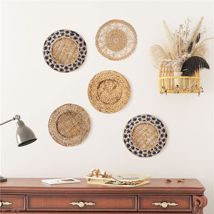 Chargeurs Et Plaques Pour Artisanat Chargeur Plaque Fantaisie Fois Bon Grec Gris Enfants Dentelle Faire Plaine Rétro En Vrac En Rotin Tissé 13 Pouces Brun - Product Image 6