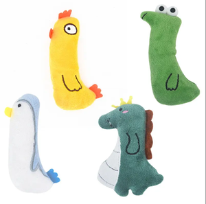 Diseño de animales de dibujos animados gato interactivo <span class=keywords><strong>Catnip</strong></span> Juguetes Divertidos para gatito gato Kicker dentición masticar jugando - Product Image 1