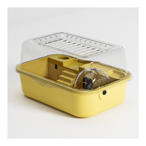 Cage pour hamster d'intérieur style château avec piste et roue silencieuse pour hamster doré, habitat pour animaux de compagnie - Product Image 2