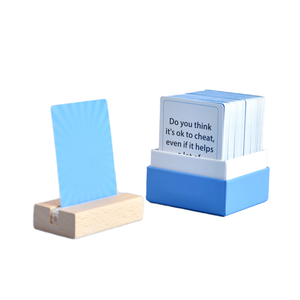 Tarjetas de Agradecimiento de Papel Ecológicas Personalizables al por Mayor para Impresión de Diseño OEM, Tarjetas de Conversación, Caja con Soporte, Familia - Product Image 1