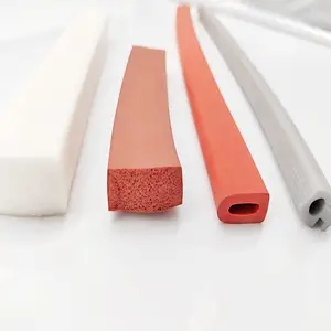 Custom Rubber Gasket Strips Doors & windows silicone rubber profile seals strip industrial silicone extrusion