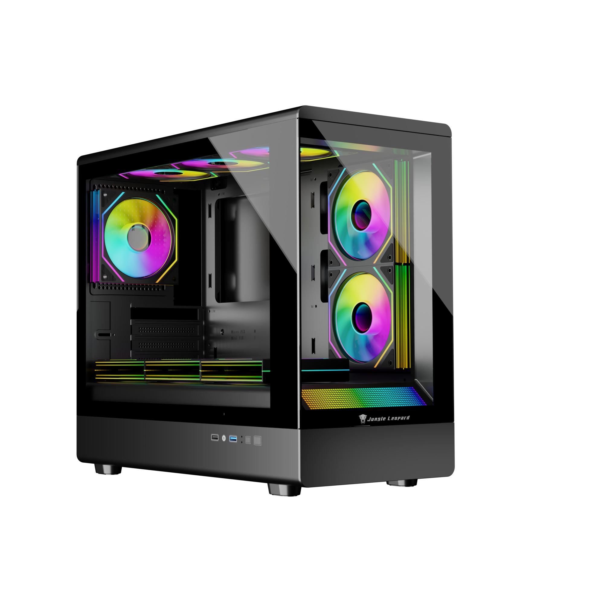 Noir Cas Avec Galaxy Fan 3pcs