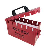 Boîte de verrouillage portable pour la gestion des verrous de groupe, kit de verrouillage et d'étiquetage LOTO pour un maximum de 13 personnes