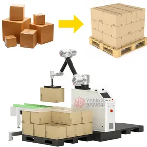 Industrial Robot Stacker palletizer Automatic Palletizer Machine For Stacking Case Cartons Water Bottle On Pallet