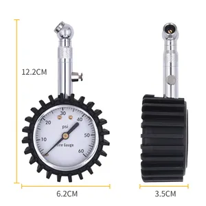 Accurate Hardcore Type Front Dial 100psi Tire Pressure Gauge For Honda H-rv Bmw Touareg Motorcycle