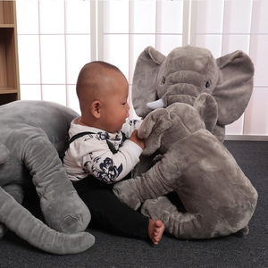 Miễn Phí Vận Chuyển 60Cm Elephant <span class=keywords><strong>Plush</strong></span> Đồ Chơi Da Động Vật Với Zip Unfilling Siêu Mềm Vải Dễ Thương Búp Bê Cho Trẻ Em Món Quà Niuniu Daddy - Product Image 6