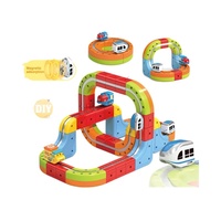 Tren Magnético Miniatura de Alta Velocidad con Vía de Levitación, Cubo Antigravedad, Bloques de Construcción Eléctricos, Juguete de Construcción