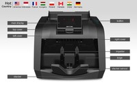 Machine à compter l'argent, compteuse de billets, petit validateur de billets, détecteur de billets contrefaits par UV/MG/IR/DD, Contadora De Billetes, équipement financier