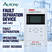 Relais de protection de séparation de réseau avec protection contre les pertes de phase, les surtensions et les sous-tensions, et protection de fréquence pour les réseaux électriques ASF-443
