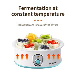 Máquina para Hacer Yogur Sokany 2304 Automática, Conveniente y Separada de 7 Tazas - Product Image 6