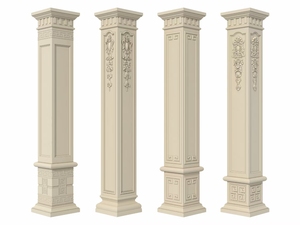 Hot Bán ABS Khuôn Nhựa Cho Trang Trí Vòng Vuông La Mã Xi Măng Cột Tạo Thanh Lịch Trụ Cột Dễ Dàng Cho Ngôi Nhà - Product Image 5