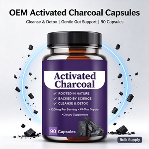 Capsules de <span class=keywords><strong>charbon</strong></span> <span class=keywords><strong>actif</strong></span> 1200mg Cleanse Douceur Gut Support Ballonnements Soulagement Digestif Supplément de Santé pour Adultes - Product Image 1