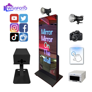 Miroir Photobooth Tactile Hot Sale avec Imprimante, Compatible Appareil <span class=keywords><strong>Photo</strong></span> Reflex, Cadre Métallique et Wi-Fi Intégré - Product Image 2