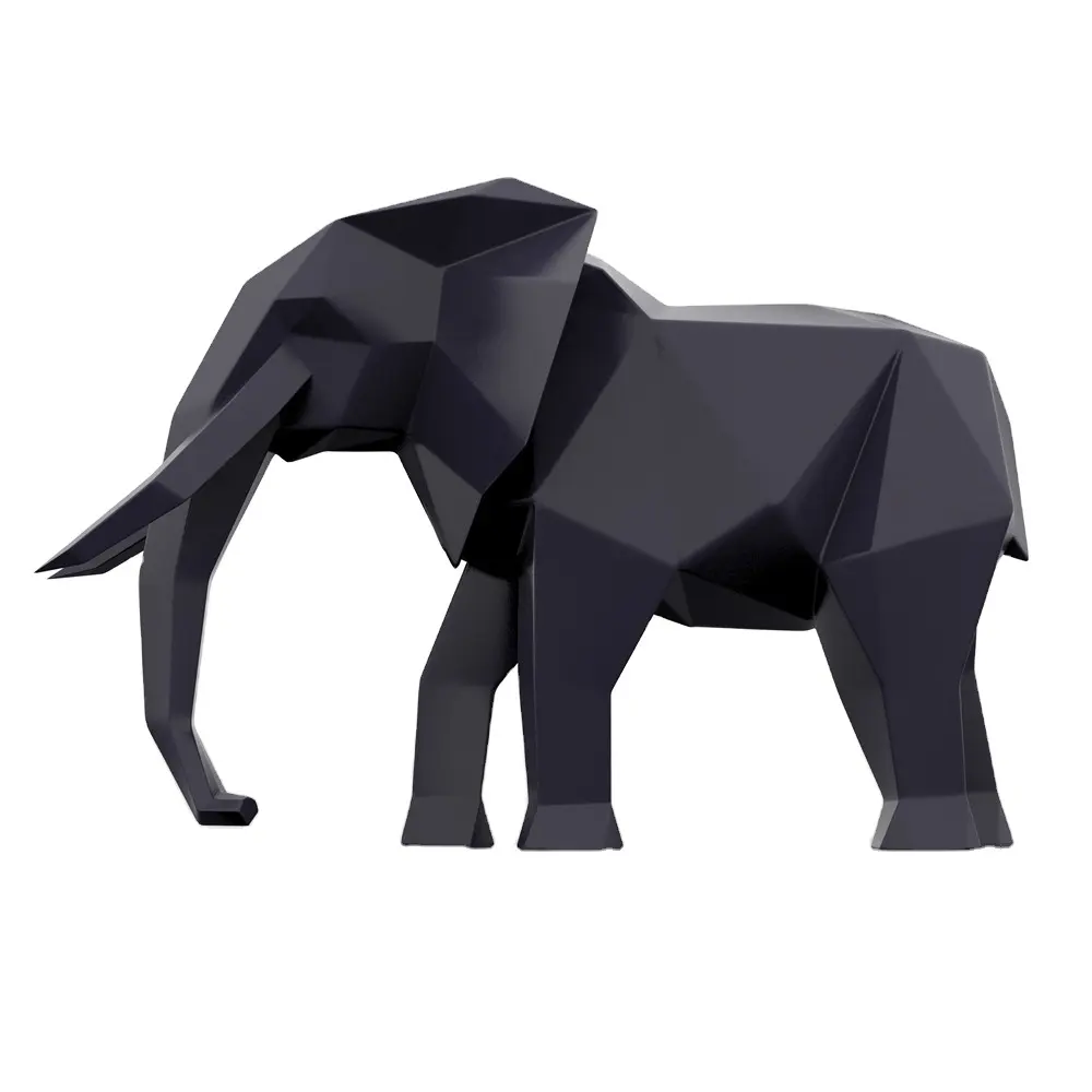 Funko — sculpture d'éléphant en fibre de verre, décoration de jardin abstraite, sculpture d'éléphant