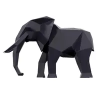 पॉप कला शीसे रेशा सार उद्यान सजावट हाथी मूर्तिकला