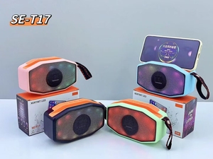 Altavoz Inalámbrico Portátil SE-T17, Mini Altavoz con Sonido Activado por Voz, Radio FM y Funciones de Soporte para TF/USB, Altavoz Bluetooth Potente - Product Image 4