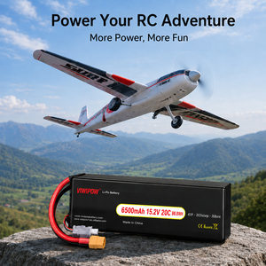 Batterie Li-Po CE en gros 6500mAh 20C pour drones RC, quadricoptères, hélicoptères, voitures, bateaux avec connecteur XT60/XT30 - Product Image 2