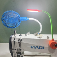 Accessoires pour machine à coudre domestique : support combiné, phares, ventilateur, verrou magnétique, en acier et plastique durables pour usage domestique