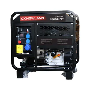 Generator Diesel mesin kembar v-twin, lokasi konstruksi 15kva 12kw tugas berat