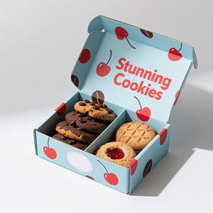 Scatole Personalizzate Biodegradabili per <span class=keywords><strong>Biscotti</strong></span> e Ciambelle, Confezioni in Carta per Alimenti, Scatole per Pasticceria e Macaron <span class=keywords><strong>con</strong></span> <span class=keywords><strong>Logo</strong></span> - Product Image 5