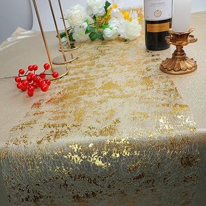 Décorations <span class=keywords><strong>de</strong></span> <span class=keywords><strong>table</strong></span> pour événements, fêtes, mariages, anniversaires, Noël, <span class=keywords><strong>chemin</strong></span> <span class=keywords><strong>de</strong></span> <span class=keywords><strong>table</strong></span> en maille fine dorée métallique scintillante - Product Image 5