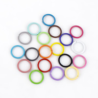 Deepeel BD481 10mm BRICOLAGE Porte-clés Sac Vêtements Bijoux Faits À La Main De Base Matériel Métal Couleur Anneau Fermé O Anneau Ovale boucle