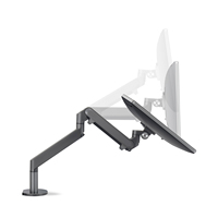 Bras de moniteur à ressort à gaz en aluminium de qualité supérieure VESA, bras robuste pour ordinateur portable