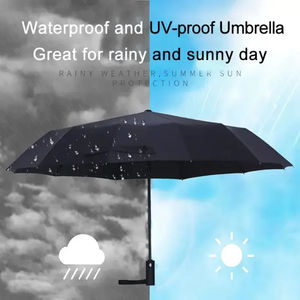 <span class=keywords><strong>Parapluie</strong></span> <span class=keywords><strong>inversé</strong></span> automatique avec logo personnalisé Parapluies inversés pliables à lumière LED pour la pluie - Product Image 3