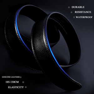 เข็มขัดหนังแท้สำหรับผู้ชายพร้อมหัวเข็มขัดอัตโนมัติ - Product Image 4