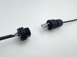 RJ45 lá chắn kết nối mạng cat5e cat6A Bảng điều khiển gắn kết khung gầm ổ cắm <span class=keywords><strong>Ethernet</strong></span> nối RJ45 Nam Nữ ổ cắm - Product Image 2