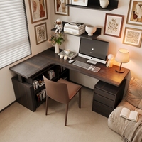 Vente directe d'usine, tailles personnalisables, bureau intelligent à hauteur réglable, bureau moderne en bois massif en forme de L, bureau d'angle relevable