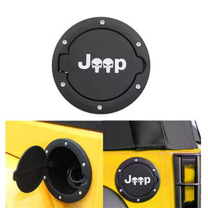 NEWWIND penutup tangki Gas, penutup pintu pengisi bahan bakar untuk 2007-2018 Jeep Wrangler JK JKU 2/4, aksesori pintu 4x4 modifikasi Off Road - Product Image 1