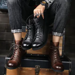 new product ideas 2022 men's shoes fashion men's Martin boots large size 38-48