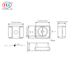 Điện nhỏ <span class=keywords><strong>3528</strong></span> SMD <span class=keywords><strong>LED</strong></span> 0.06 Wát trắng ánh sáng đơn sắc cho hiển thị trong nhà Giấy phép Tấm Đèn xe chiếu sáng - Product Image 4
