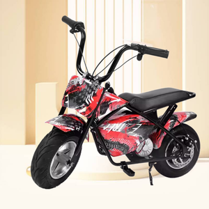 Minimotocicleta Eléctrica de 11 Pulgadas y <span class=keywords><strong>2</strong></span> Ruedas con Luces de Conducción, Scooter Eléctrico Todoterreno con Marco de Motor y Batería - Product Image 3