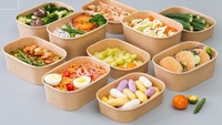 Machine à fabriquer des boîtes alimentaires en papier anti-poussière, facile à utiliser, économe en énergie, équipement de formage de boîtes repas rectangulaires et carrées jetables