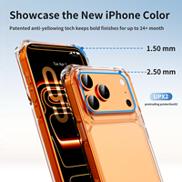 Coque de protection transparente anti-jaunissement antichoc ATB personnalisée pour iPhone 18 17 16 15 Pro Max – Étui de téléphone antichoc de haute qualité