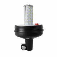 LED-Warnleuchte, Rundumleuchte, Notfall-Stroboskoplicht für LKW und Traktoren, Bernsteinfarben, Hochintensiv, 360°-Stangenmontage, Wasserdicht